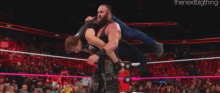 Braun Strowman Running Powerslam GIF - Braun Strowman Running Powerslam Dean Ambrose GIFs