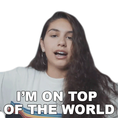 Im On Top Of The World Alessia Cara Sticker - Im On Top Of The World Alessia Cara At The Top Stickers
