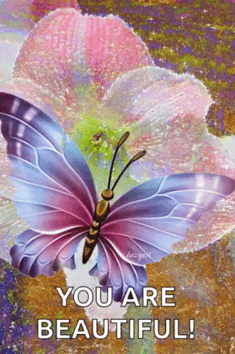 Butterfly Flower GIF - Butterfly Flower Sparkle - Discover & Share GIFs