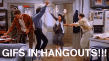seinfeld excited gifsinhangouts google hangouts