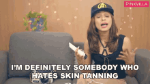 Im Definitely Somebody Who Hates Skin Tanning Hesha Chimah Pathak GIF - Im Definitely Somebody Who Hates Skin Tanning Hesha Chimah Pathak Pinkvilla GIFs