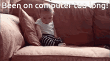 Me On Computer Baby GIF - Me On Computer Baby Sleepy GIFs