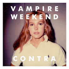 a vampire weekend contra album cover with a woman