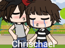 Kiss Chrischael GIF - Kiss Chrischael Fnaf GIFs