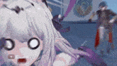 a cartoon character with a surprised look on her face