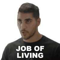 Job Of Living Rudy Ayoub Sticker - Job Of Living Rudy Ayoub Living Work Stickers