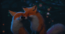 Foxes In Love GIF - Foxes In Love GIFs