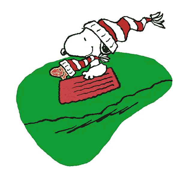 Snoopy and Woodstock - sharing