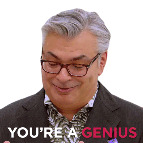 Youre A Genius The Great Canadian Baking Show Sticker - Youre A Genius The Great Canadian Baking Show Youre So Bright Stickers