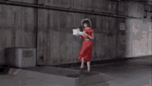 The Woman In Red Red Dress GIF - The Woman In Red Woman In Red Red Dress GIFs