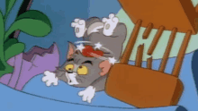 Seeing Stars Dizzy GIF - Seeing Stars Dizzy Tom And Jerry GIFs