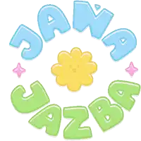 a logo for java jazza with a yellow flower