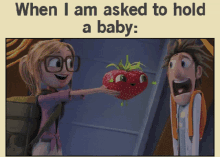 Ahhh Strawberry GIF - Ahhh Strawberry When I Am Asked To Hold A Baby GIFs