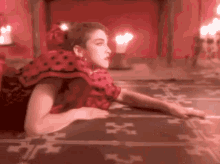 On The Floor Emotional GIF - On The Floor Emotional Sexy In Red GIFs