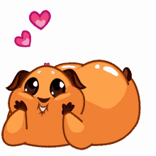 cavy love cute in love fluffy chubby cheeks