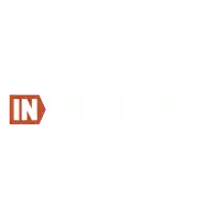 a white background with a red arrow pointing to the word " in "