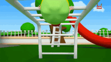 monkey bar hanging acrobatic playground having fun