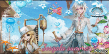 a picture of a girl with the name josgala summer