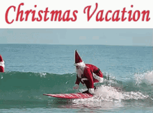 Santa Surf GIF - Santa Surf Christmas Vacation GIFs