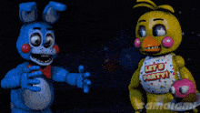 a cartoon character with a shirt that says let 's party on it