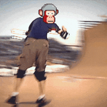 Hmnky Monkey GIF - Hmnky Monkey Skateboard GIFs