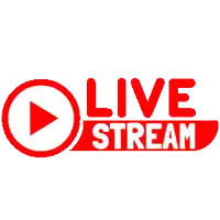 a live stream logo with a penguin in the center