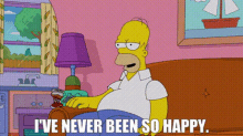 The Simpsons Homer Simpson GIF - The Simpsons Homer Simpson Ive Never Been So Happy GIFs