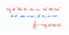 a signature on a piece of paper that says thay do