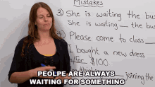 People Are Always Waiting For Something Emma GIF - People Are Always Waiting For Something Emma Engvid GIFs