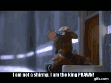 rawn i am not a shrimp i am the king prawn cartoon