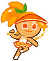 Orange Orange Cookie Sticker