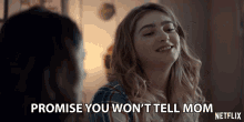 Promise You Wont Tell Mom Willow Shields GIF - Promise You Wont Tell Mom Willow Shields Serena Baker GIFs