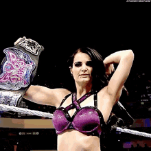 Paige Divas Champion GIF - Paige Divas Champion Entrance GIFs