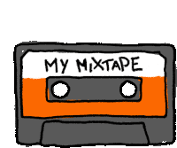 Music Retro Sticker - Music Retro Orange Stickers