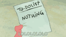 To Do List Nothing GIF - To Do List Nothing Crossed Out GIFs