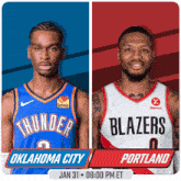 Oklahoma City Thunder Vs. Portland Trail Blazers Pre Game GIF - Nba Basketball Nba 2021 GIFs