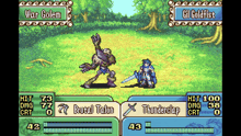 a video game screen shows a battle between brutal talon and gil gold fist