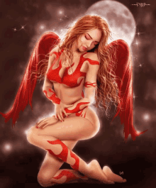 Angel Girl GIF - Angel Girl Red GIFs
