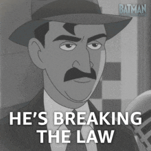 He'S Breaking The Law Batman Caped Crusader GIF