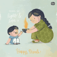 Happy Diwali Wishing You Light And Love GIF - Happy Diwali Wishing You Light And Love Alicia Souza GIFs