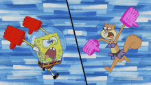 spongebob doing karate