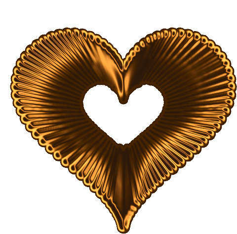 Aranyszívű Golden Heart Sticker - Aranyszívű Golden Heart Heart Stickers