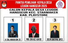 a ballot for calon kepala desa leugot hangseur kec starmaker kab playstore
