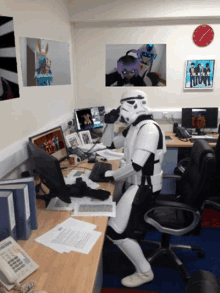 missing you work stormtrooper starwars doublegoose