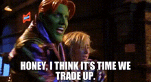 Son Of The Mask Tim Avery GIF - Son Of The Mask Tim Avery Honey I Think Its Time We Trade Up GIFs