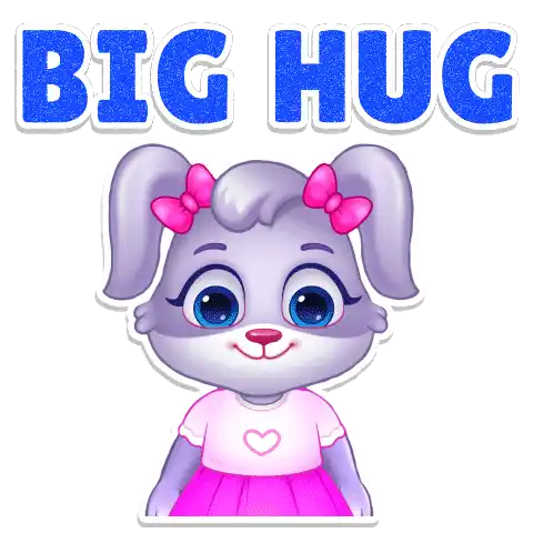 Hug Big Hug Sticker - Hug Big Hug Virtual Hug Stickers