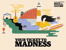 your ticket to madness crazy mania one way ticket festival