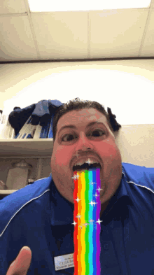 make face silly filter rainbow