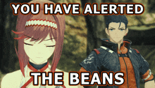 You Have Alerted The Beans Xenoblade Chronicles 3 GIF - You Have Alerted The Beans You Have Alerted Beans GIFs