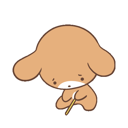 Puppy Brown Sticker - Puppy Brown Alone Stickers